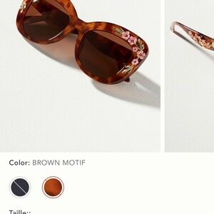 Anthropologie Brown Oversized Square Glasses